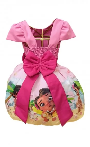 Vestido Infantil tema Moana Baby novo