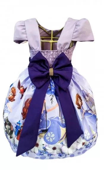 Vestido Infantil tema Princesa Sofia (Balanço)