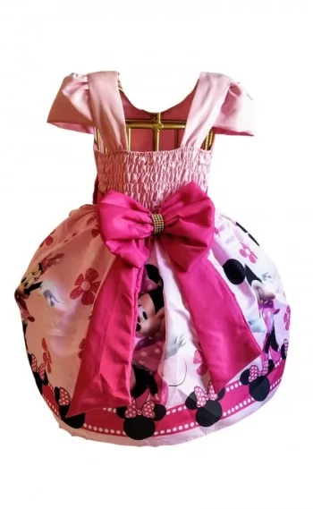 Vestido Infantil tema Ratinha Mocinha