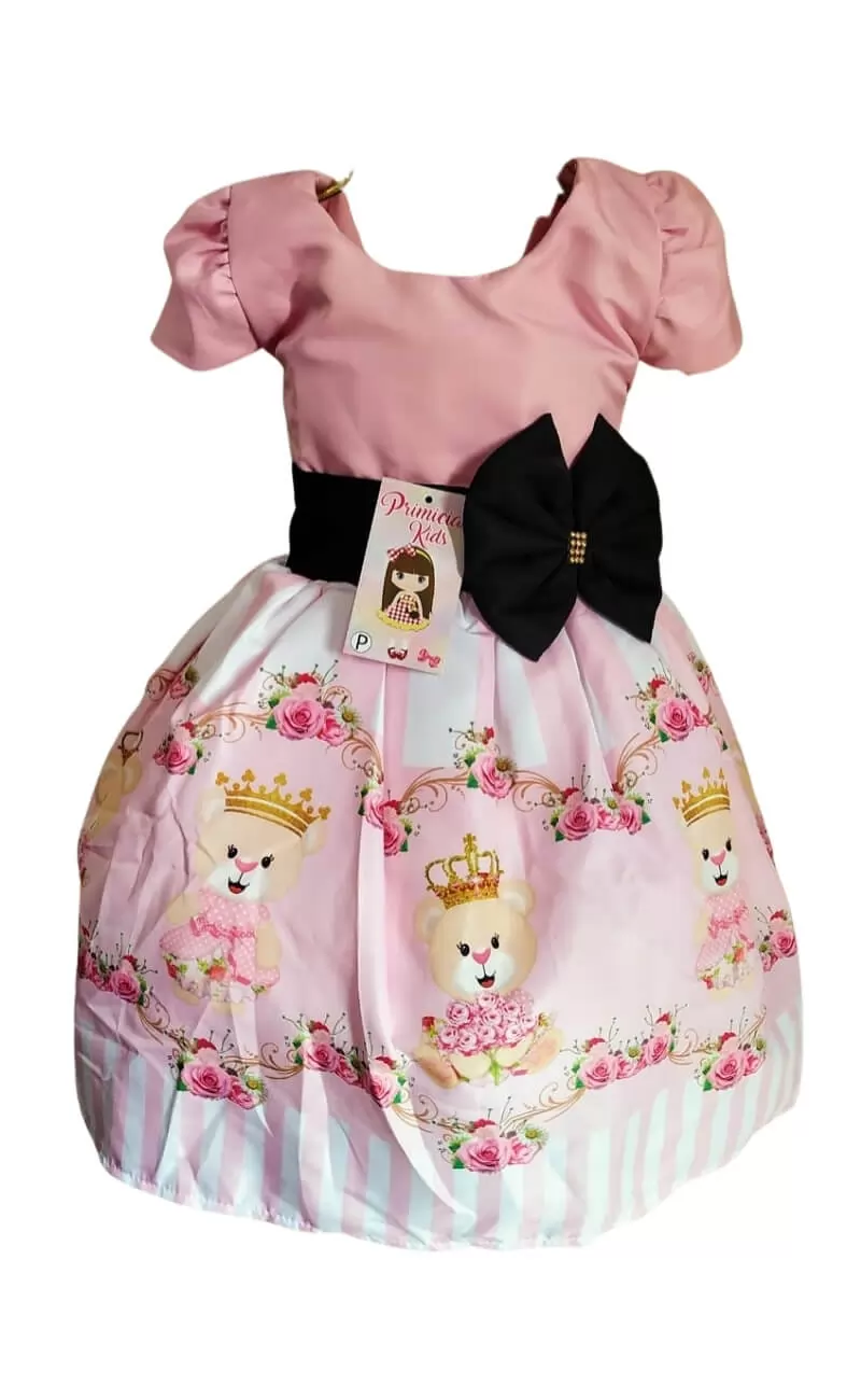 Vestido Infantil tema Ursa Real
