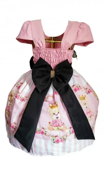 Vestido Infantil tema Ursa Real