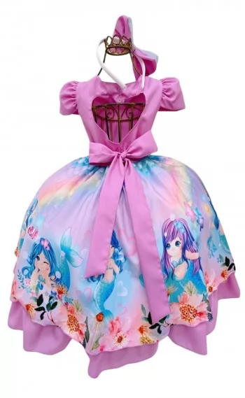 Vestido Luxinho Tema Sereias