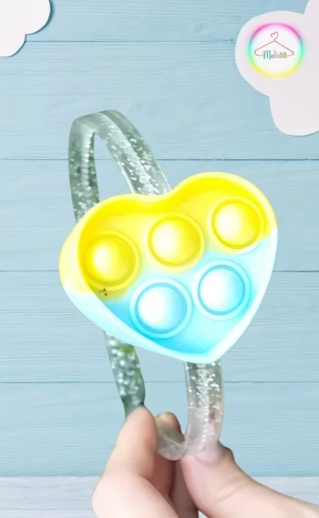 Tiara / Arco Pop It / Fidget Toy - Coração