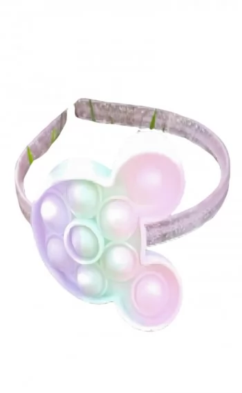 Tiara / Arco Pop It / Fidget Toy - Orelhas Ratinho
