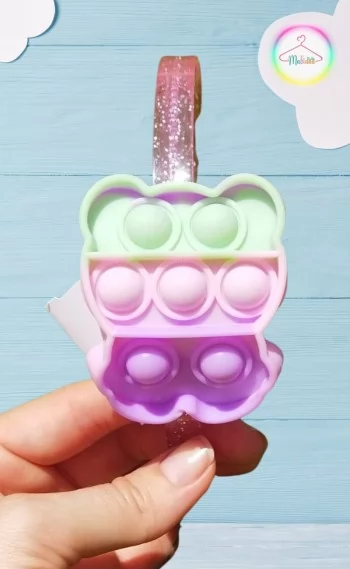 Tiara / Arco Pop It / Fidget Toy - Urso
