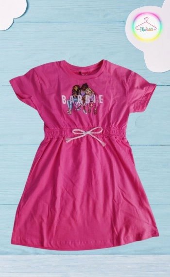 Vestido Infantil Barbie Girl - Pink