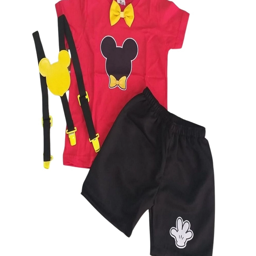 Conjunto bebê tema Ratinho Vermelho - Lika Loka