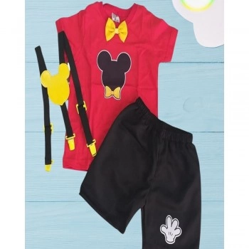 Conjunto bebê tema Ratinho Vermelho - Lika Loka