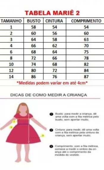 Vestido Infantil Festa Branco Mari