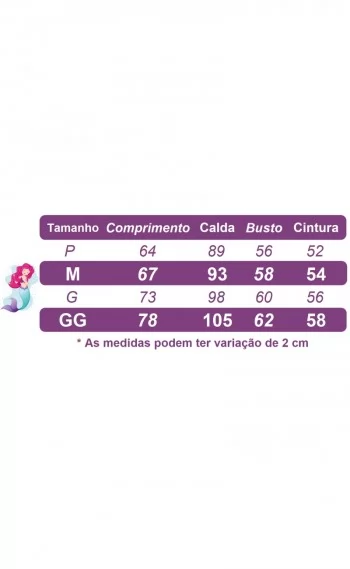 Fantasia Infantil luxinho Menina Sereia