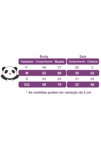Fantasia Infantil luxinho Menina tema Panda