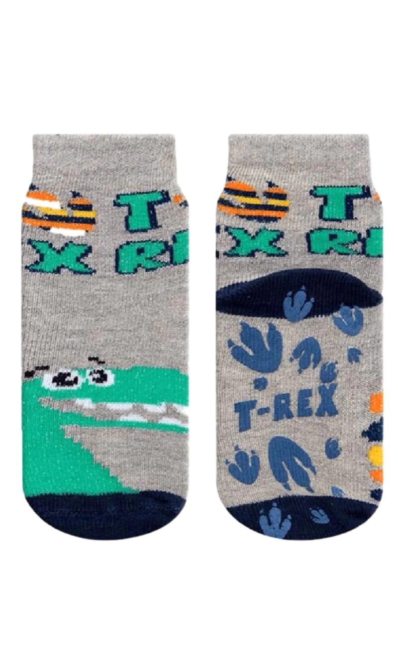 Meia Infantil Antiderrapante Bebê - Rex
