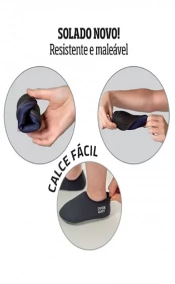 Sapatilha Infantil Neoprene Antiderrapante - Foguete