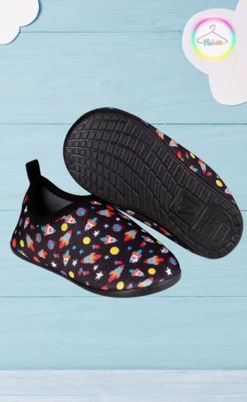 Sapatilha Infantil Neoprene Antiderrapante - Foguete