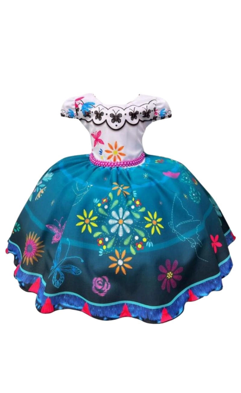 Vestido Infantil Encanto - Magia das Flores