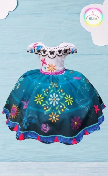 Vestido Infantil Encanto - Magia das Flores