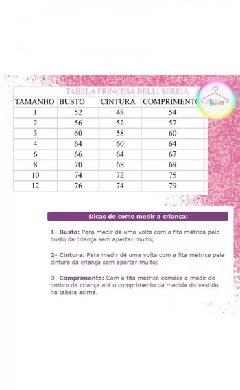 Vestido Infantil Festa Sereia