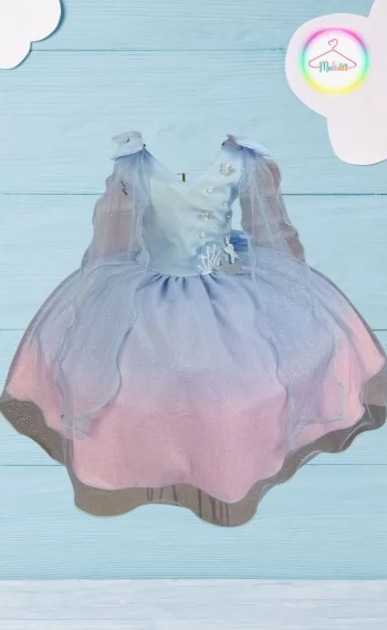 Vestido Infantil Festa Sereia