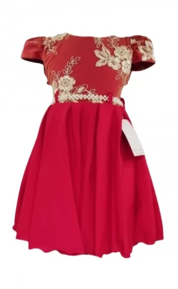 Vestido Infantil Festa Vermelho - Rainha Vermelha