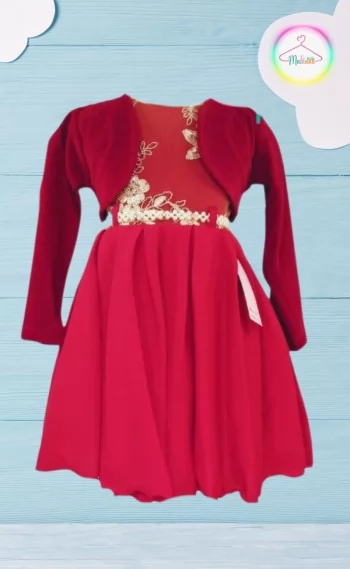 Vestido Infantil Festa Vermelho - Rainha Vermelha