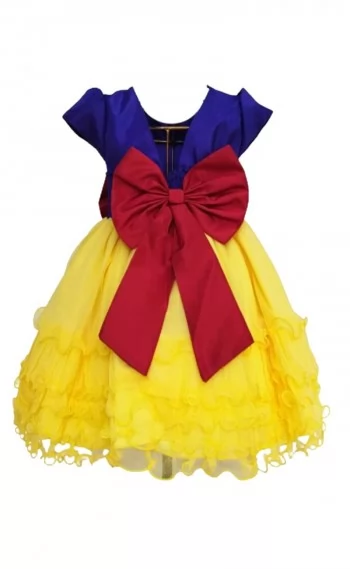 Vestido Infantil Luxo tema Branca de Neve